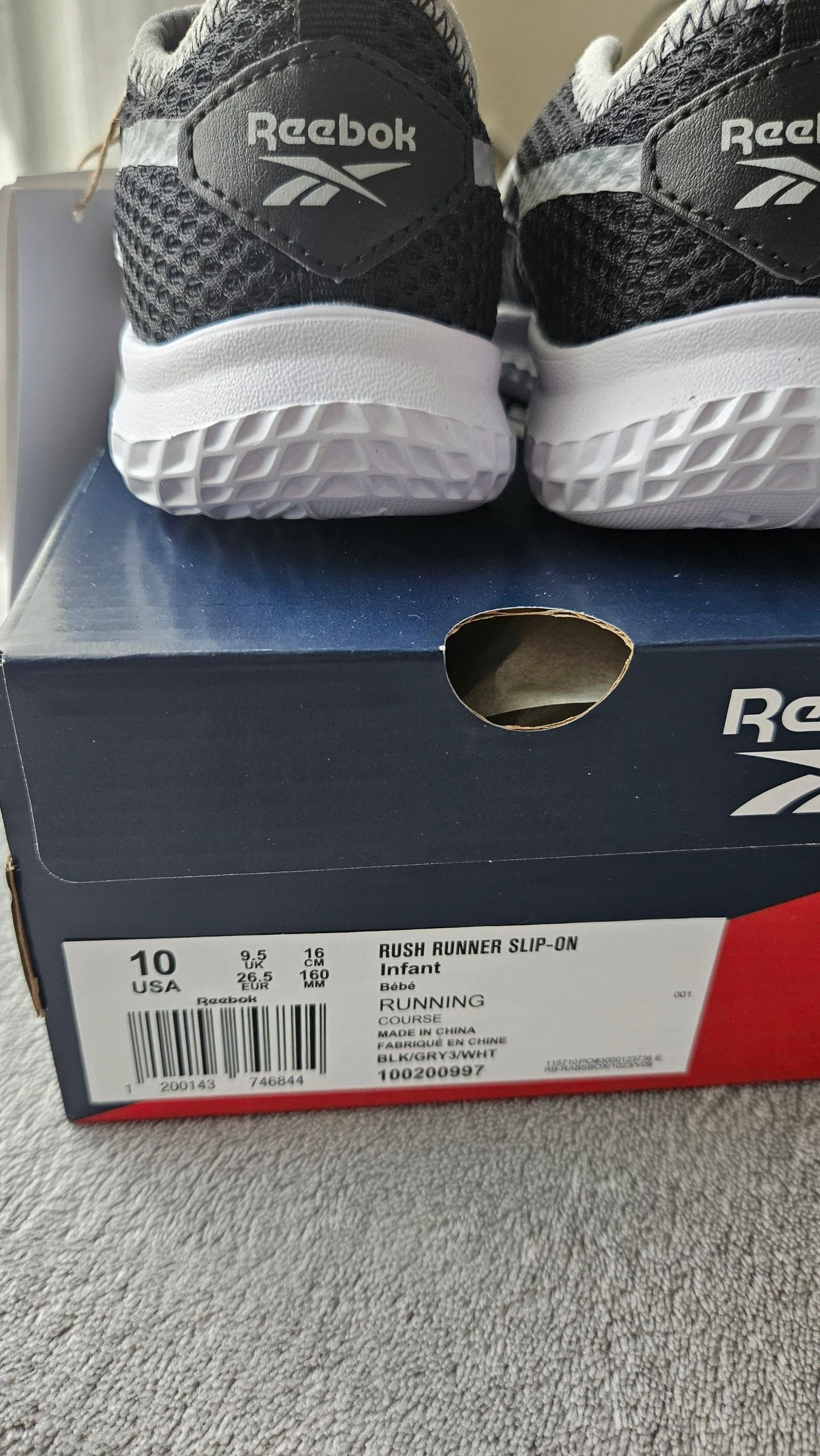 Reebok Rush Runner slip-on sneakers, new – photo 4